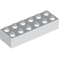 Lego kostka (kostička) 2x6, bílá (245601, 4181142)